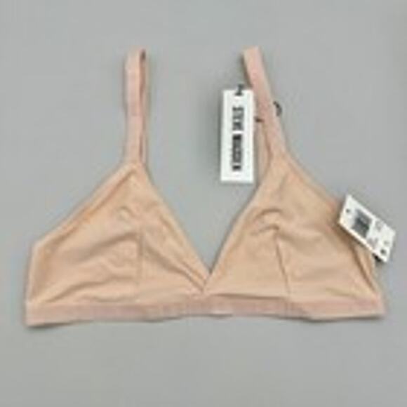 Steve Madden Bralette Womens Medium Rose Dust Modern Feminine Neutral Flirty - Picture 2 of 8